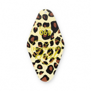 Statement charms leopard "Heartbreak Hotel Room 069" Yellow-Brown-Black