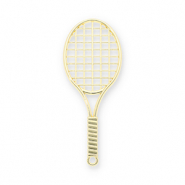 Statement charms tennisracket Gold