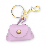 Keychain handbag Lilac Purple-Gold