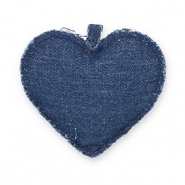 Statement charms heart Denim Blue