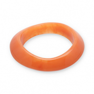 Bracelets bangle resin Flame Orange