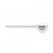 Hair accessories bobby pin heart Silver