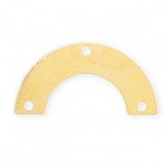 Eco-brass&reg; DQ European metal charms connector Gold (Nickelfree)