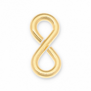Eco-brass® DQ European metal findings jump ring "8" Gold (Nickelfree)
