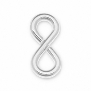 Eco-brass&reg; DQ European metal findings jump ring "8" Antique Silver (Nickelfree)