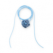 Flower choker Blue