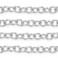 Aluminium findings belcher chain anchor cable Silver