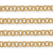 Aluminium findings belcher chain double link Gold