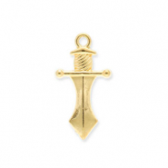 Stainless steel charms dagger Gold