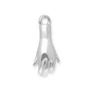 Stainless steel charms hand Silver
