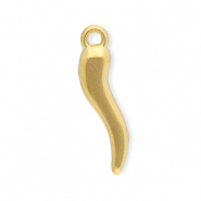 Stainless steel charms Italian horn Gold