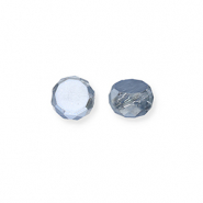 Top faceted beads Blue-Pearl Shine Coating