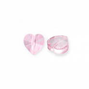 Fashion faceted beads heart Pink