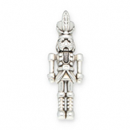 DQ European metal charms nutcracker Antique Silver (Nickelfree)