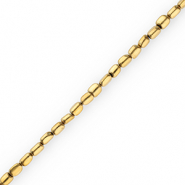 Round hematite beads Gold