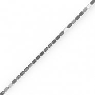 Round hematite beads Silver