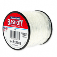 Beadalon Elastic Stringing Wire 1.5mm 50 metre Clear