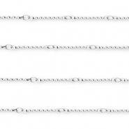 Stainless steel findings belcher chain rod Silver