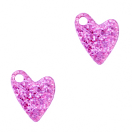Plexx charms heart glitter Pink