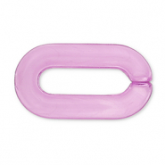 Acrylic chain 20mm loose links Lavender Purple