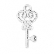Stainless steel charms key Silver