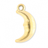 Stainless steel charms moon Gold