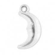 Stainless steel charms moon Silver