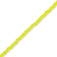 Top faceted beads 4x3mm disc Yellow