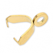 Stainless steel findings pinch bail Gold