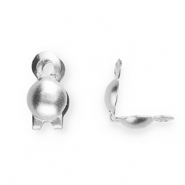 Stainless steel findings calottes 3.2mm Silver