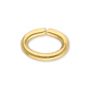 Stainless steel findings jump ring oval Gold