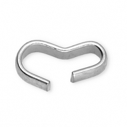 Stainless steel findings connector Silver