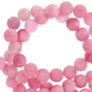 Natural stone beads Quartz 8mm matt Wineberry Red