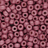 Miyuki seed beads 6/0 Matted Duracoat Galvanized Hot Pink 6-4210F