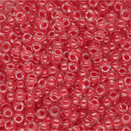 Miyuki seed beads 8/0 Dark Coral Lined Crystal 8-0226