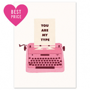 BY31&reg; Jewellery cards "You are my type" White-Dark Pink-Dark Brown-Beige