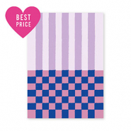 BY31&reg; Jewellery cards lines & cubes Purple-Pink-Dark Blue
