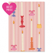 BY31&reg; Jewellery cards candles Pink-Off White-Ochre Yellow