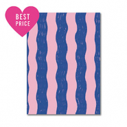 BY31&reg; Jewellery cards waves Blue-Light Pink
