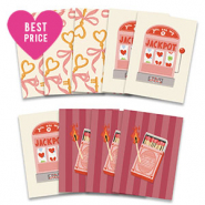 BY31&reg; Jewellery cards assorted valentine Multicolour