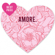 Jewellery cards Heart "amore" Pink