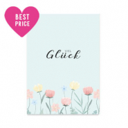 Jewellery cards "Viel Gl&uuml;ck" Light Blue