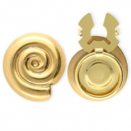 Stainless steel button covers spiral Gold