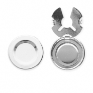 Eco-brass&reg; metal button covers Silver