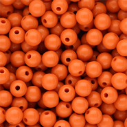 10 mm DQ acrylic beads shiny Orange Peel 16-1359 Tcx
