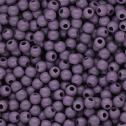 4 mm DQ acrylic beads shiny Purple Haze 18-3718 Tcx