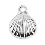 Metal charms shell Silver