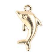 Metal charms dolphin Gold