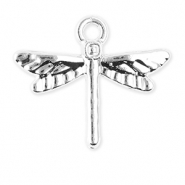 Metal charms dragonfly Silver