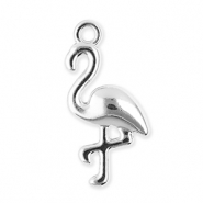 Metal charms flamingo Silver